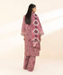 Unstitched Women's Embroidered Lawn Pink Three Piece Suit